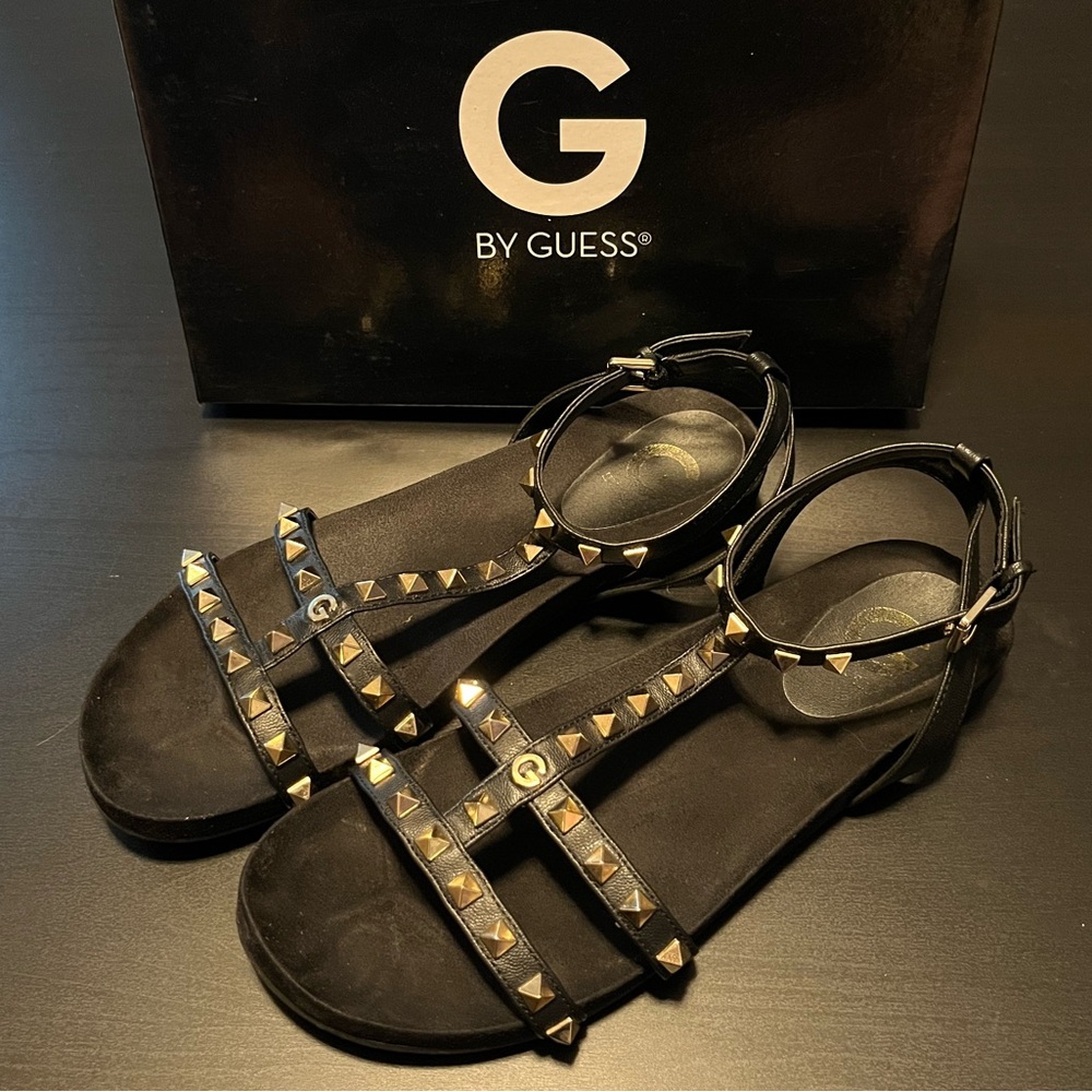 G by Guess Sherri Studded Sandals Size 10